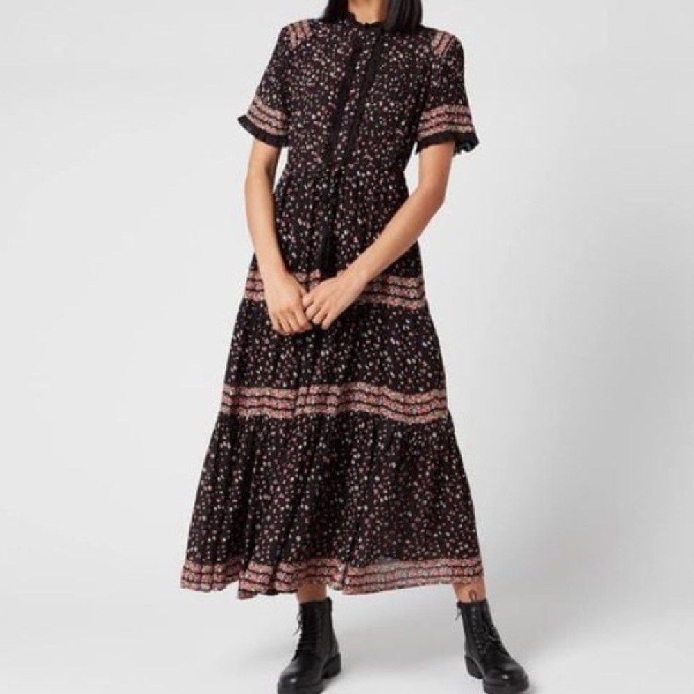 Free People Rare Feeling Printed Maxi Dress